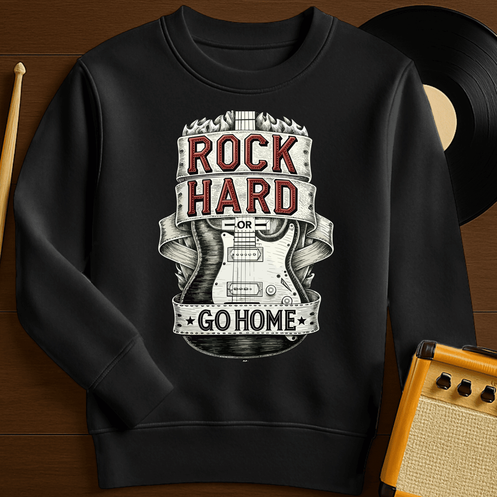 Rock Hard Crewneck - Black