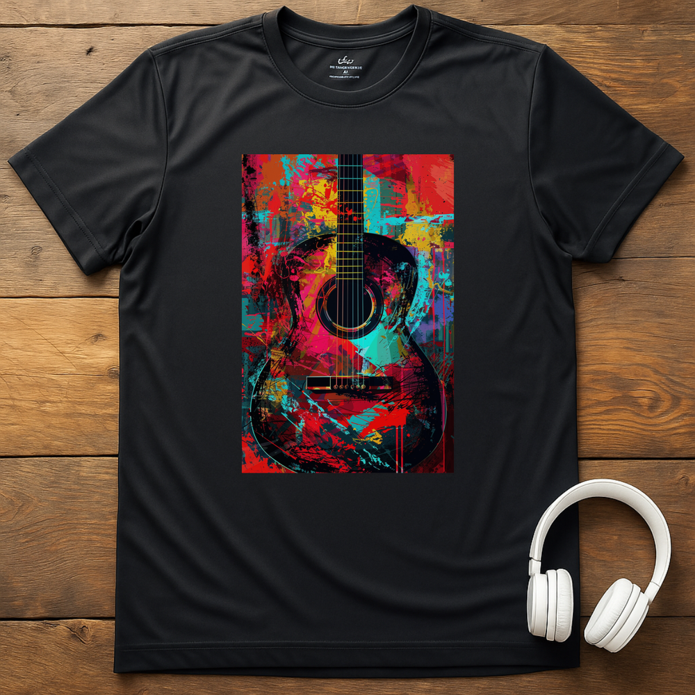 Vibrant Acoustic T-Shirt - Black