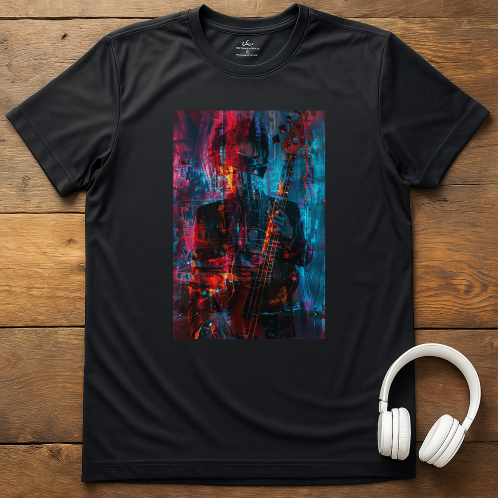 Vibrant Bassist T-Shirt - Black