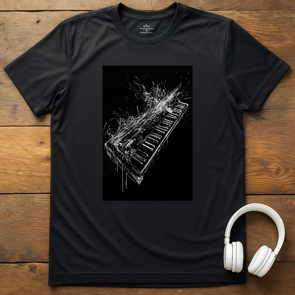 Tangled Keyboard T-Shirt - Black
