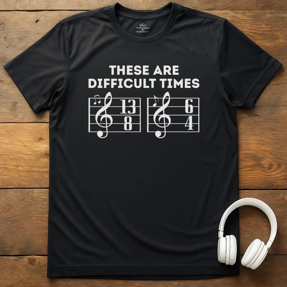 Difficult Times T-Shirt - Black