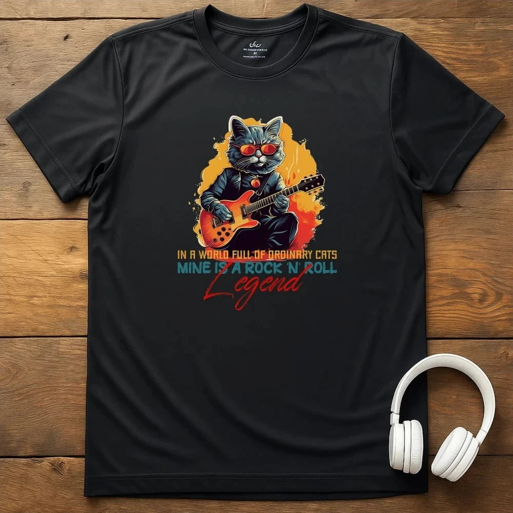 Cat Legend T-Shirt - Black