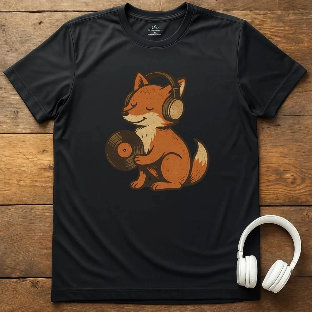 Foxy Sounds T-Shirt - Black