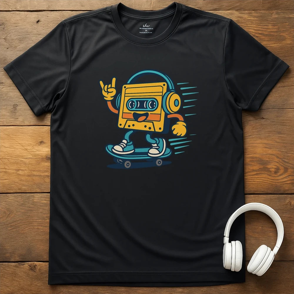 Skater Tape T-Shirt - Black