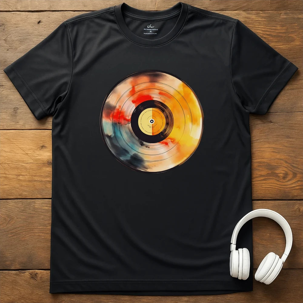 Pastel Vinyl T-Shirt - Black