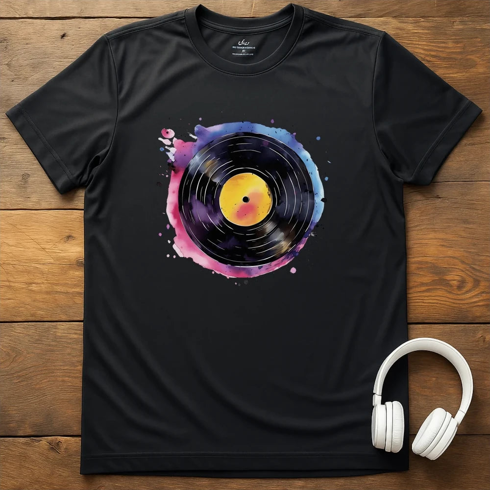 Splatter Vinyl T-Shirt - Black
