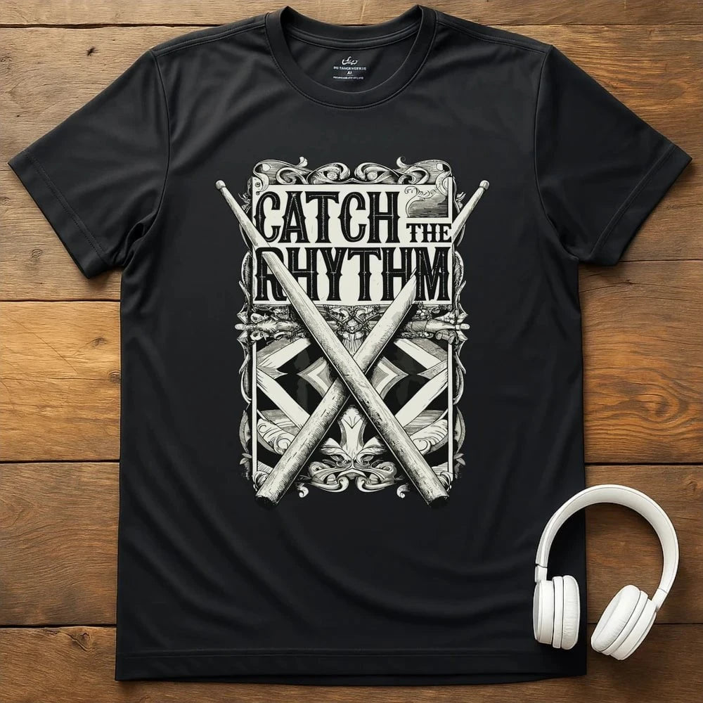 Catch The Rhythm T-Shirt - Black