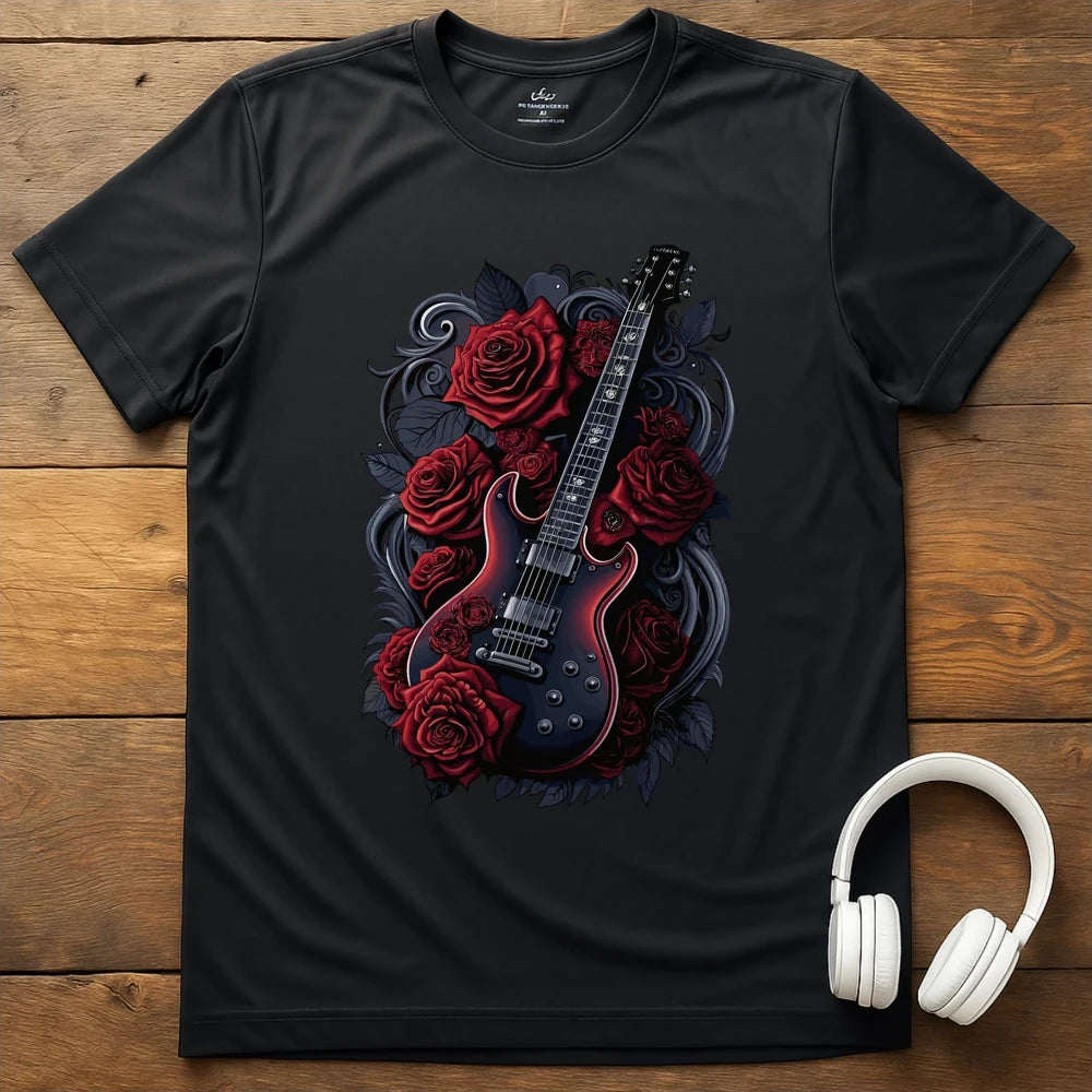 Dark Rose Gutar T-Shirt - Black