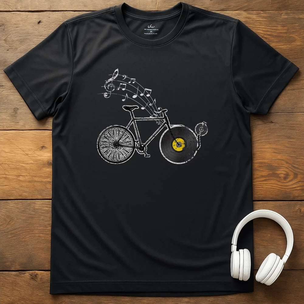 Bike Record T-Shirt - Black