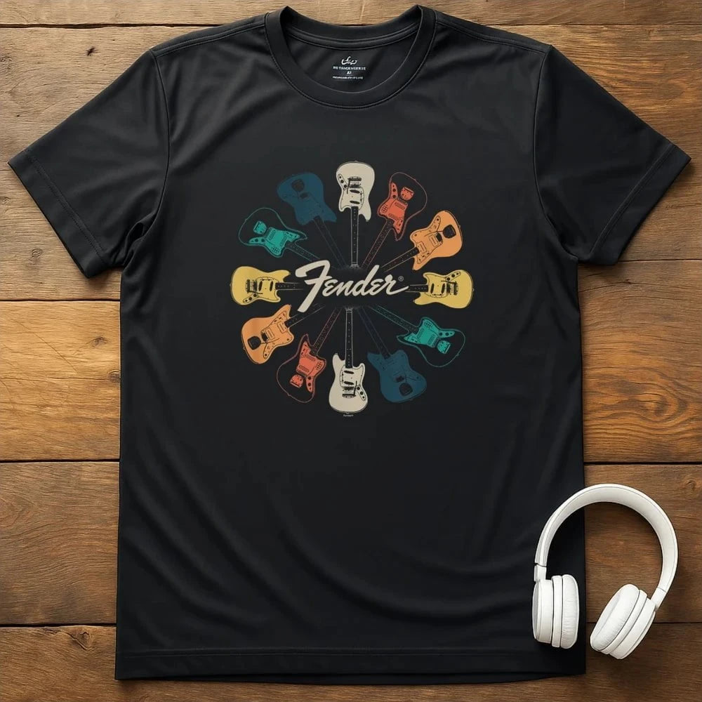 Fender Clock T-Shirt - Black