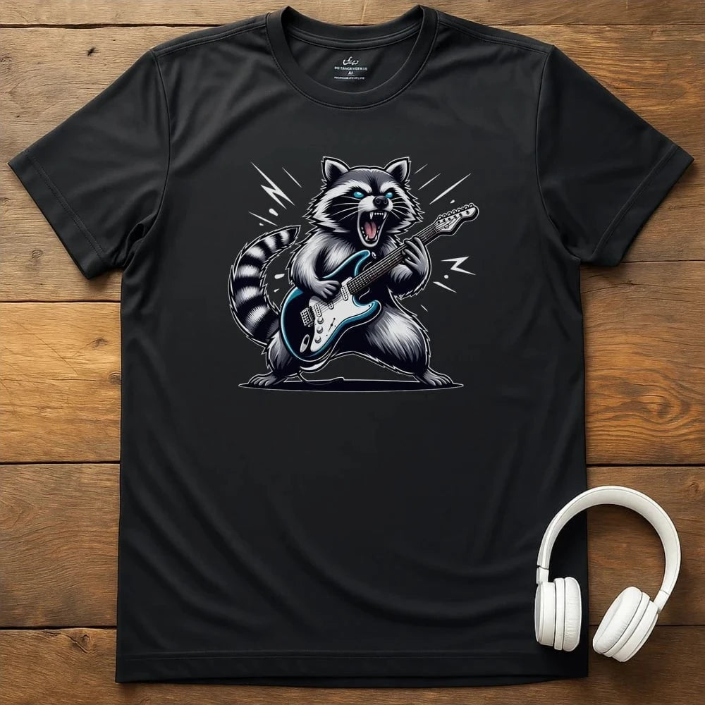 Racoon Shred T-Shirt - Black