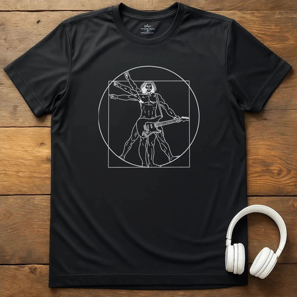 Vitruvian Rocker T-Shirt - Black