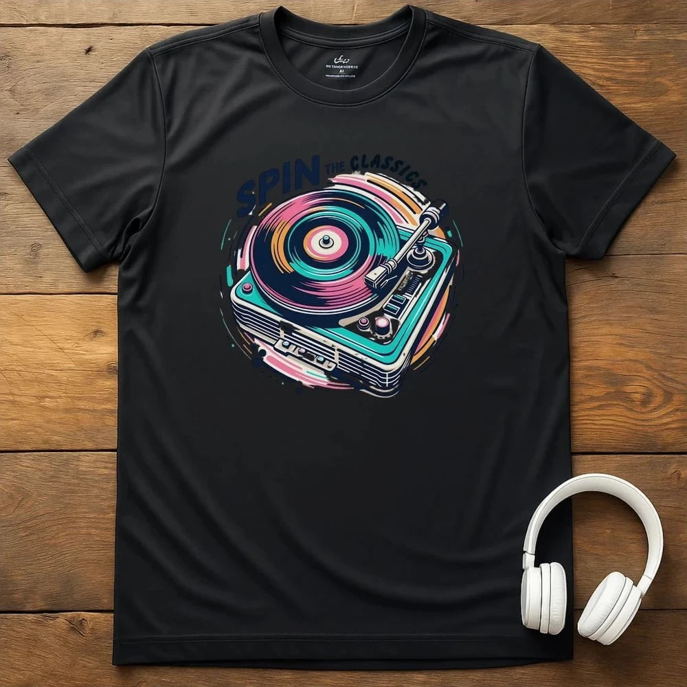 Spin The Classics T-Shirt - Black