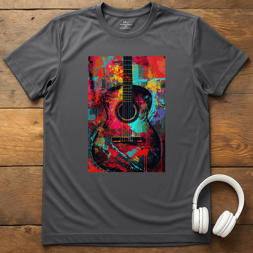 Vibrant Acoustic T-Shirt - Charcoal