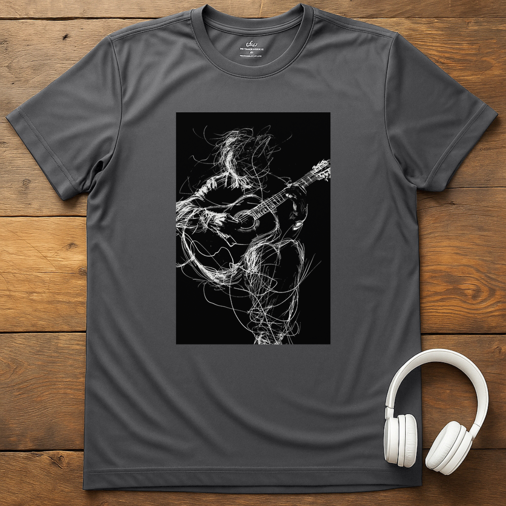 Tangled Acoustic T-Shirt - Charcoal