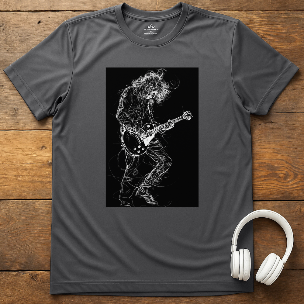 Tangled Guitarist T-Shirt - Charcoal