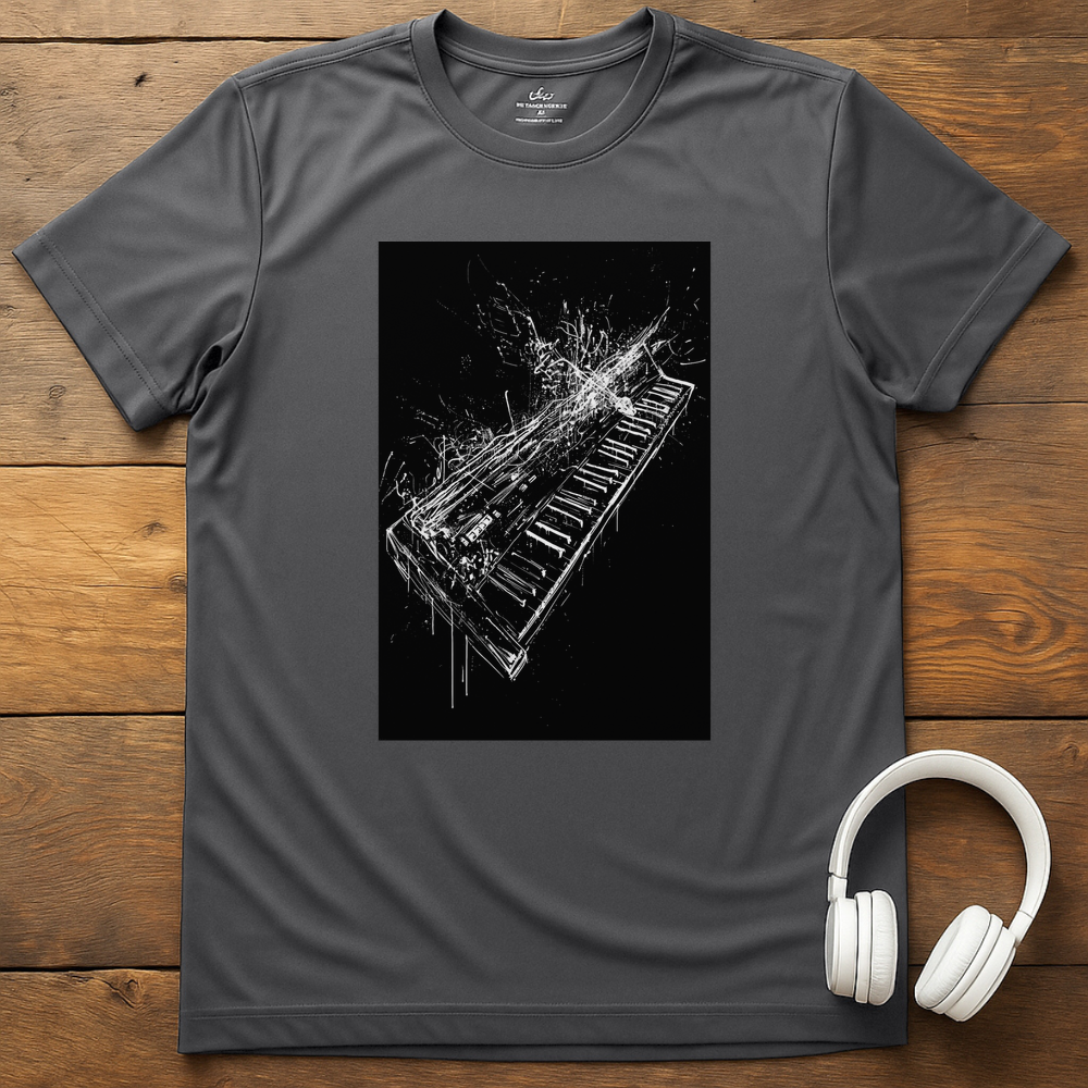 Tangled Keyboard T-Shirt - Charcoal