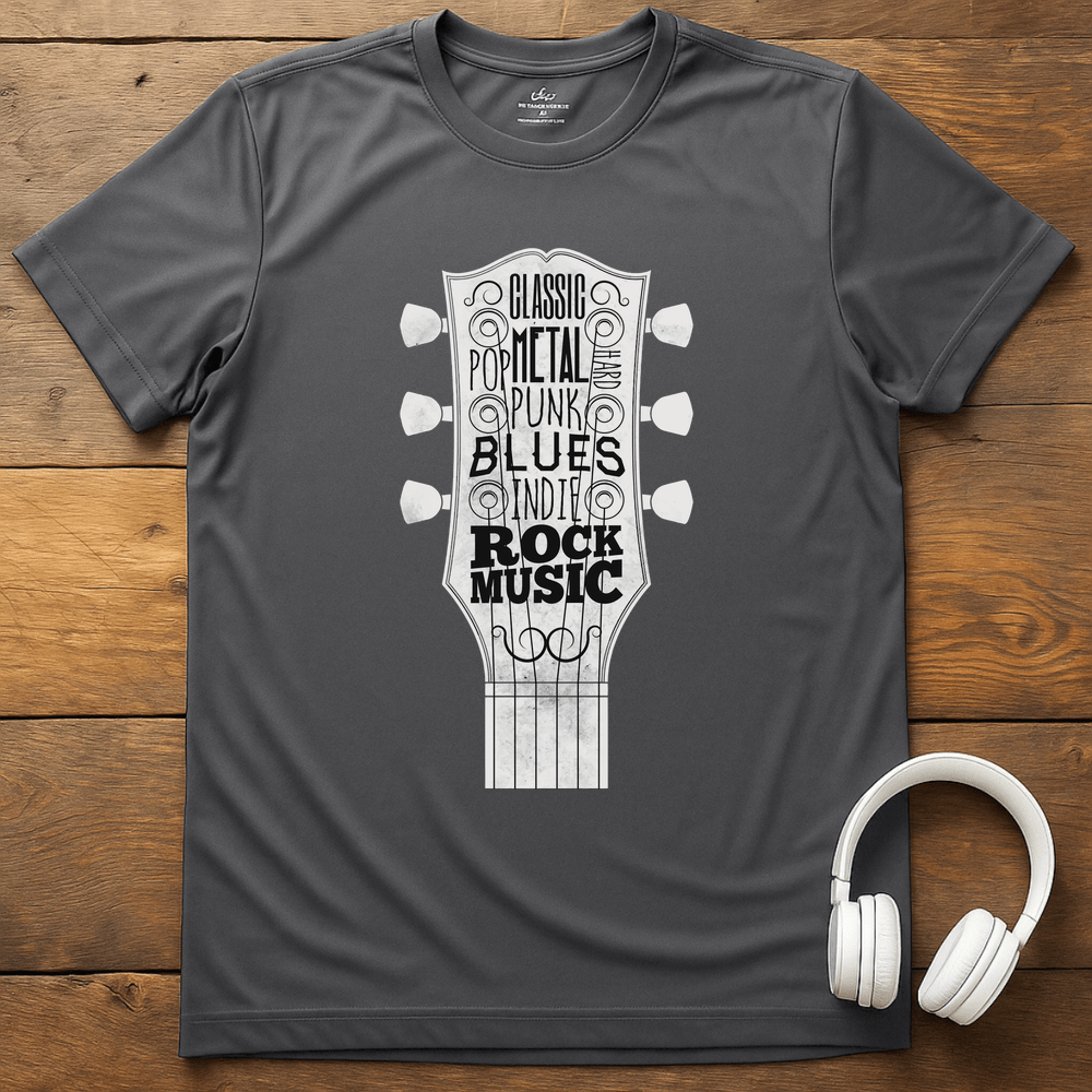 Guitar Style T-Shirt - Charcoal