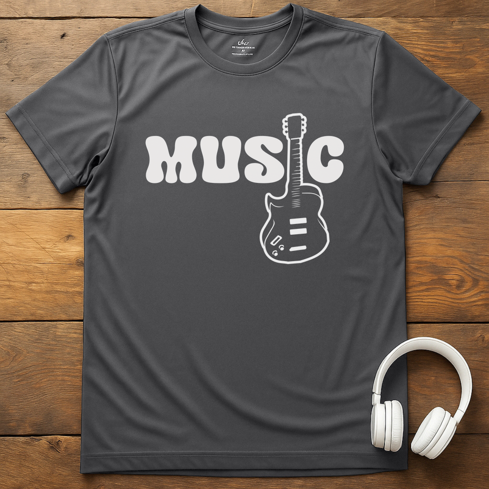 Guitar Music T-Shirt - Charcoal