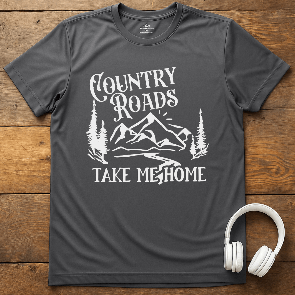 Country Roads T-Shirt - Charcoal