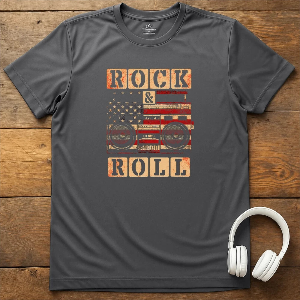 Rock Radio T-Shirt - Charcoal