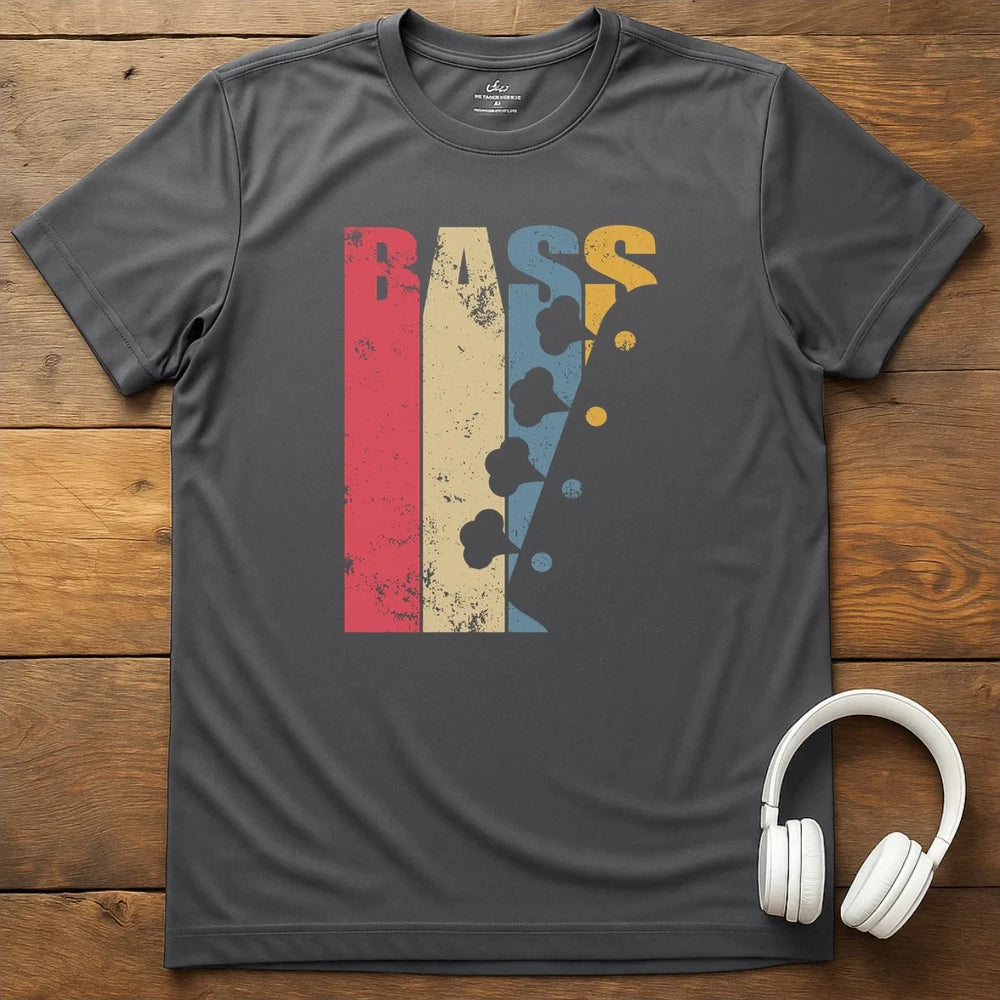 Vintage Bass T-Shirt - Charcoal