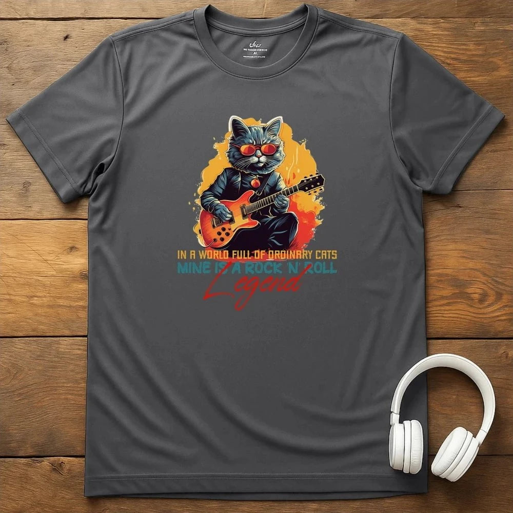 Cat Legend T-Shirt - Charcoal