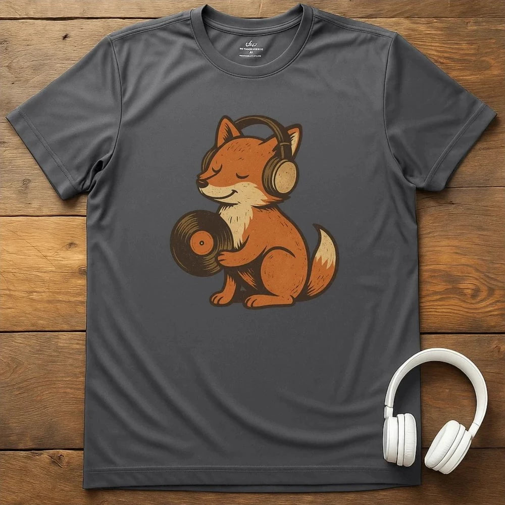 Foxy Sounds T-Shirt - Charcoal