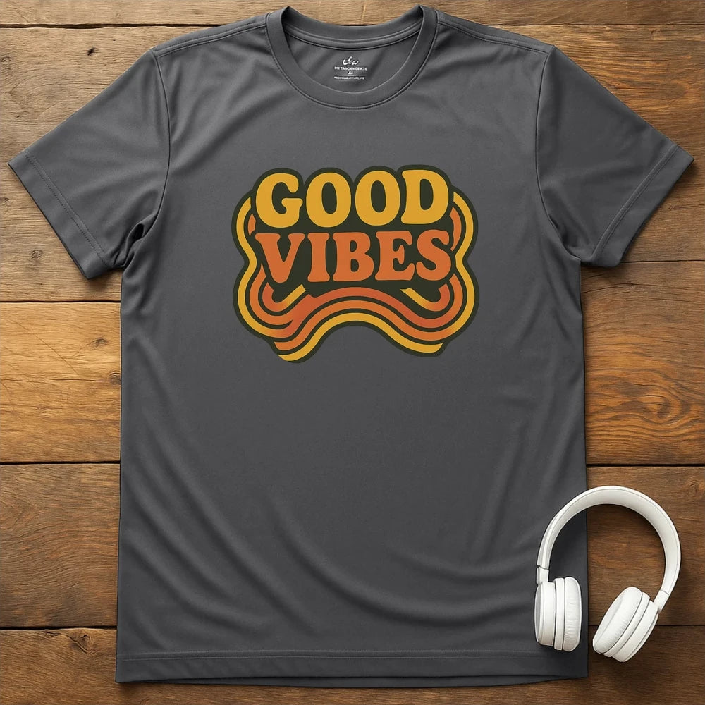70s Vibes T-Shirt - Charcoal