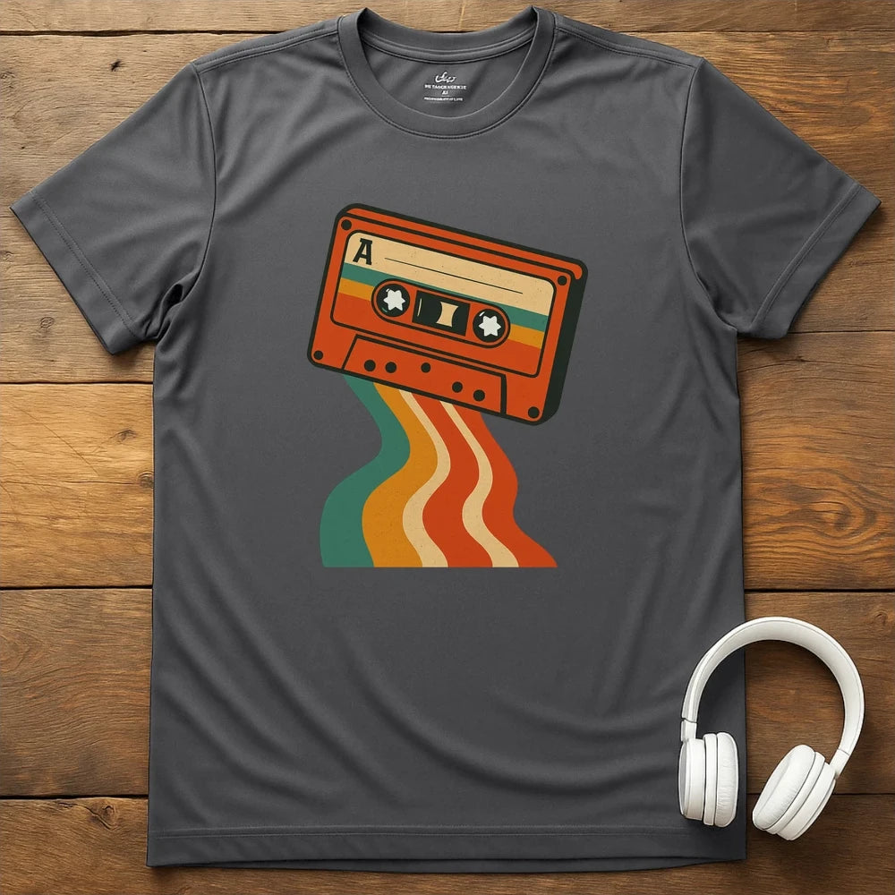 Cassette Colors T-Shirt - Charcoal