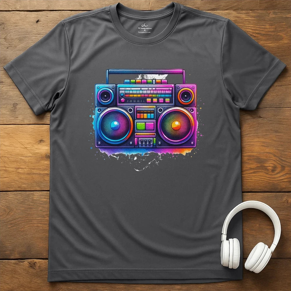 80s Tapedeck T-Shirt - Charcoal