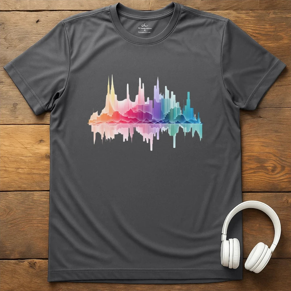 City Soundwave T-Shirt - Charcoal