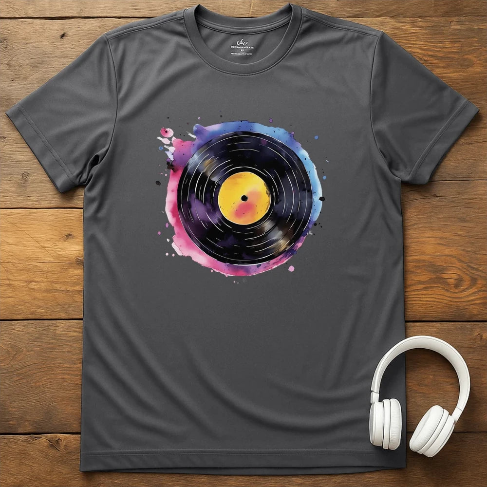 Splatter Vinyl T-Shirt - Charcoal