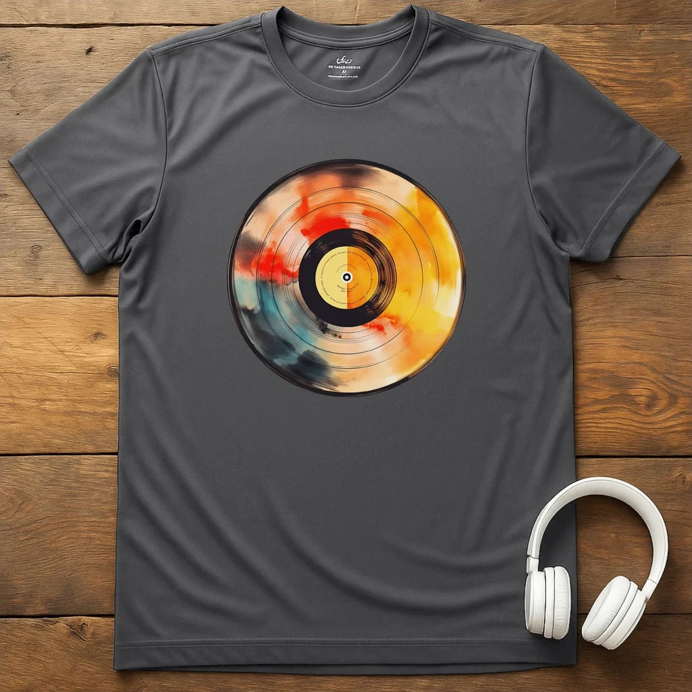Pastel Vinyl T-Shirt - Charcoal