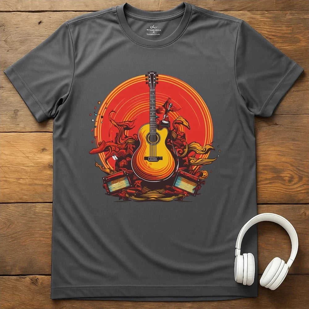 Guitar Groove T-Shirt - Charcoal