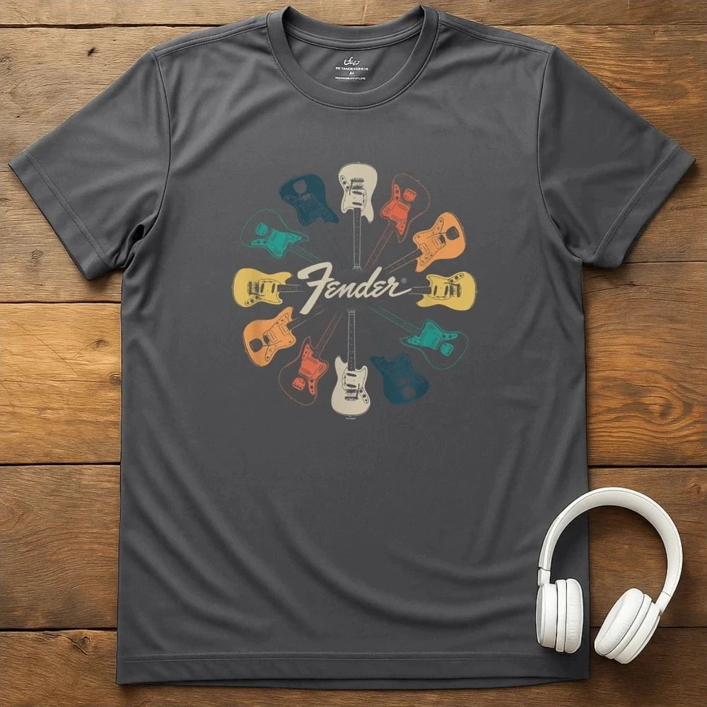 Fender Clock T-Shirt - Charcoal