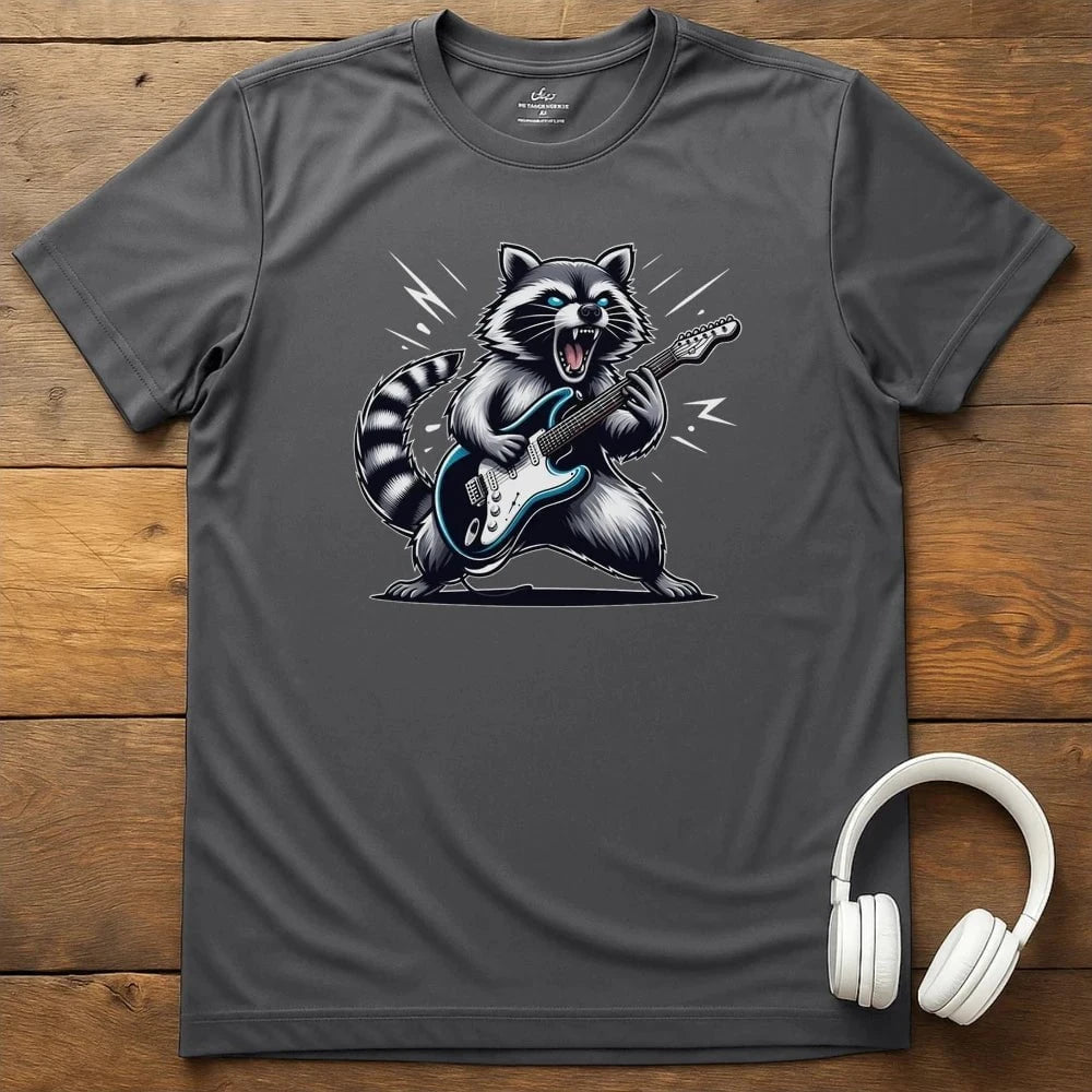 Racoon Shred T-Shirt - Charcoal