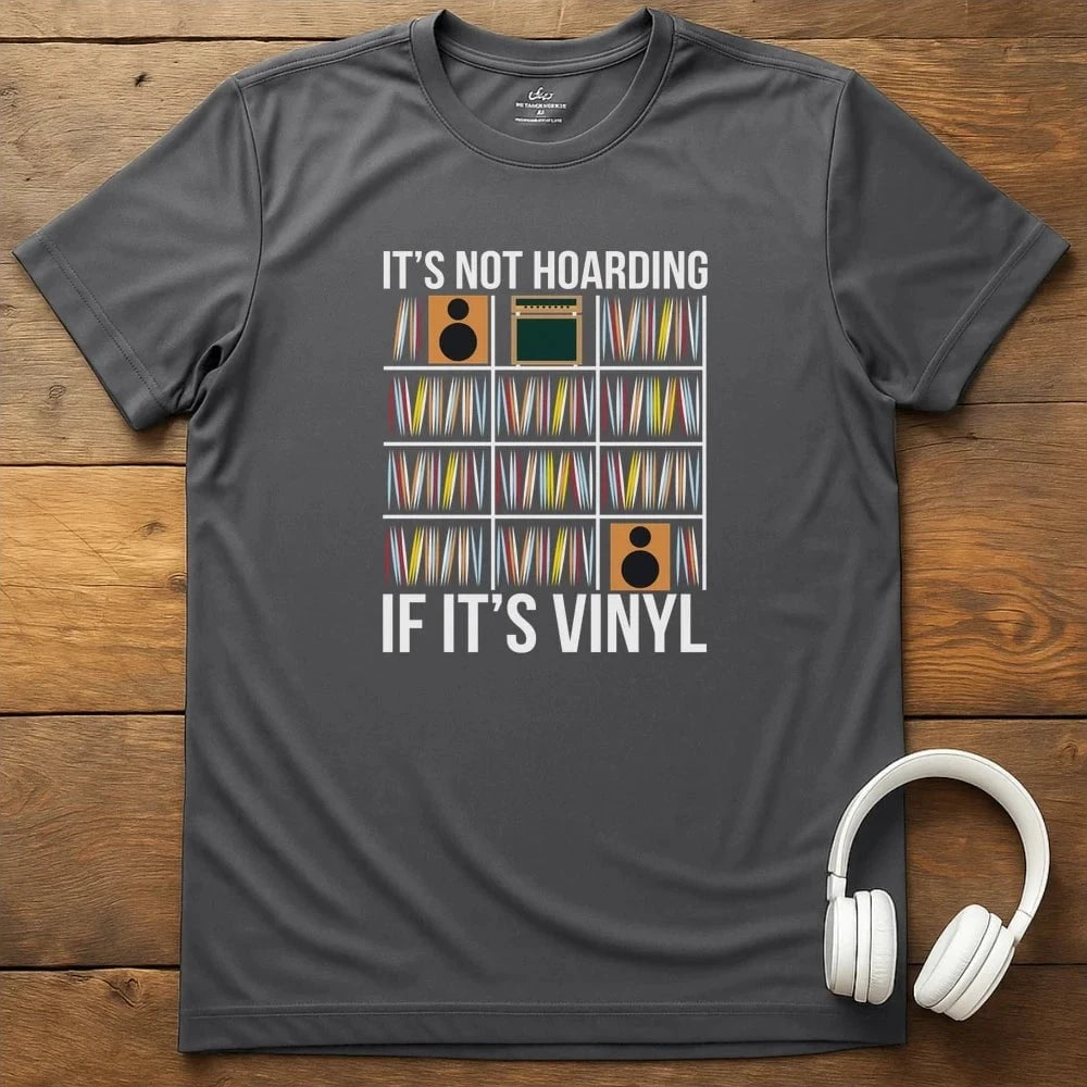 Hoarding Vinyl T-Shirt - Charcoal