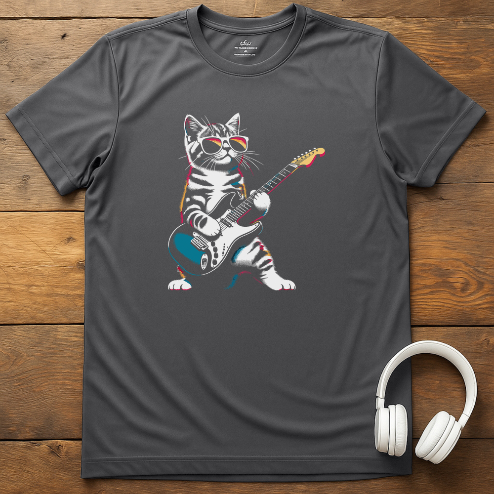 Cat Shred T-Shirt - Charcoal