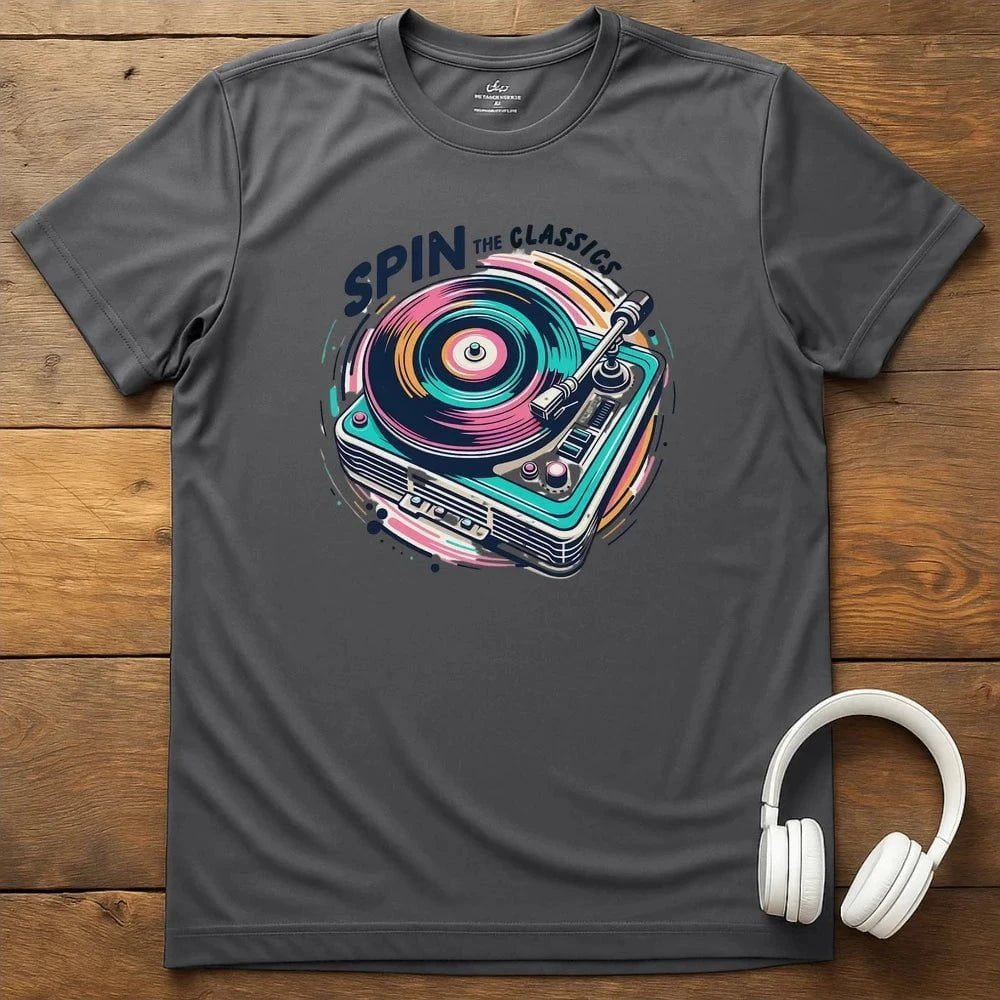 Spin The Classics T-Shirt - Charcoal