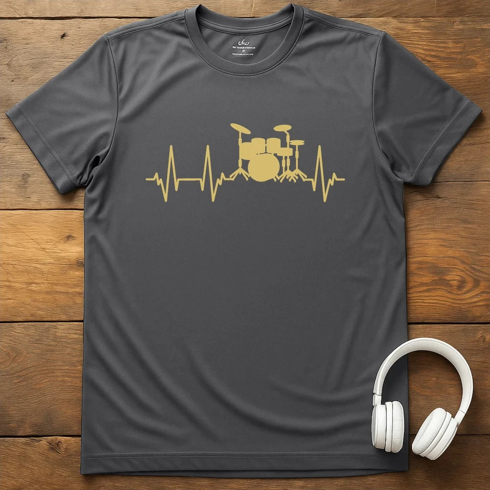 Drum Beat T-Shirt - Charcoal
