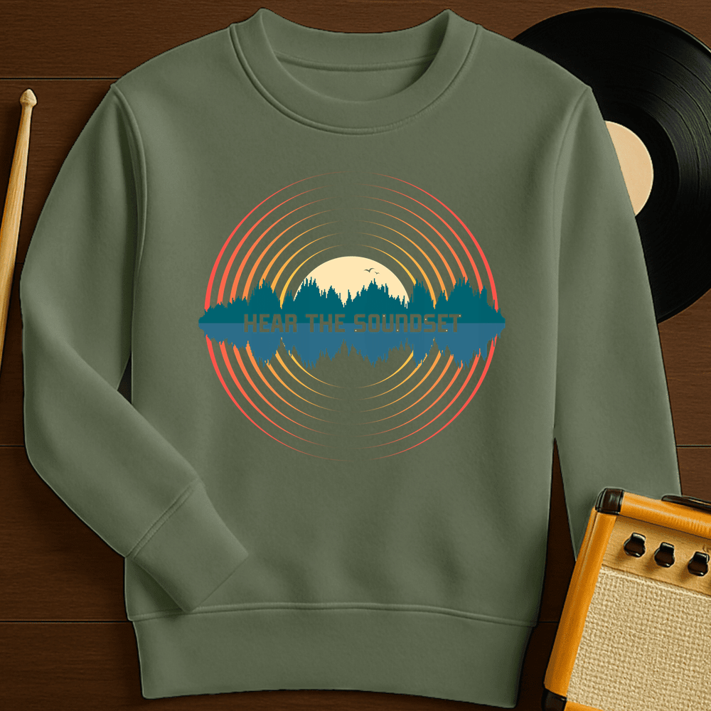 Hear The Soundset Crewneck - Military Green