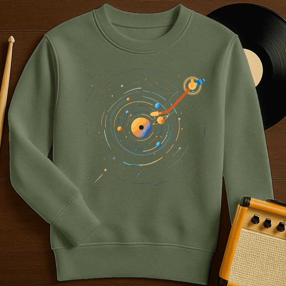 Solar Record Crewneck - Military Green