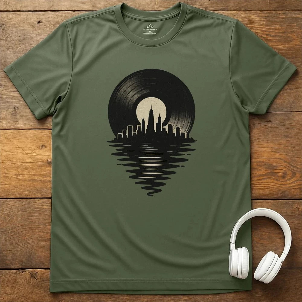 City Record T-Shirt - Military Green