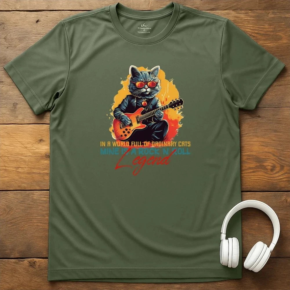 Cat Legend T-Shirt - Military Green