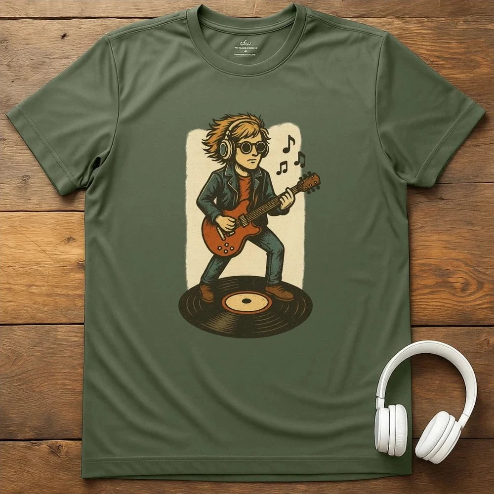 Ride The Music T-Shirt - Military Green