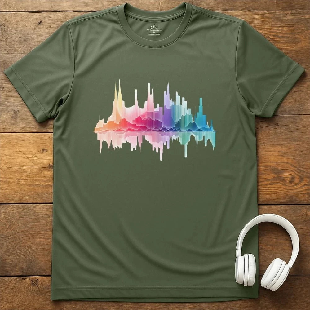 City Soundwave T-Shirt - Military Green