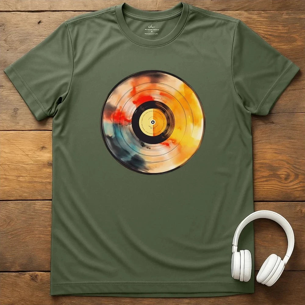 Pastel Vinyl T-Shirt - Military Green