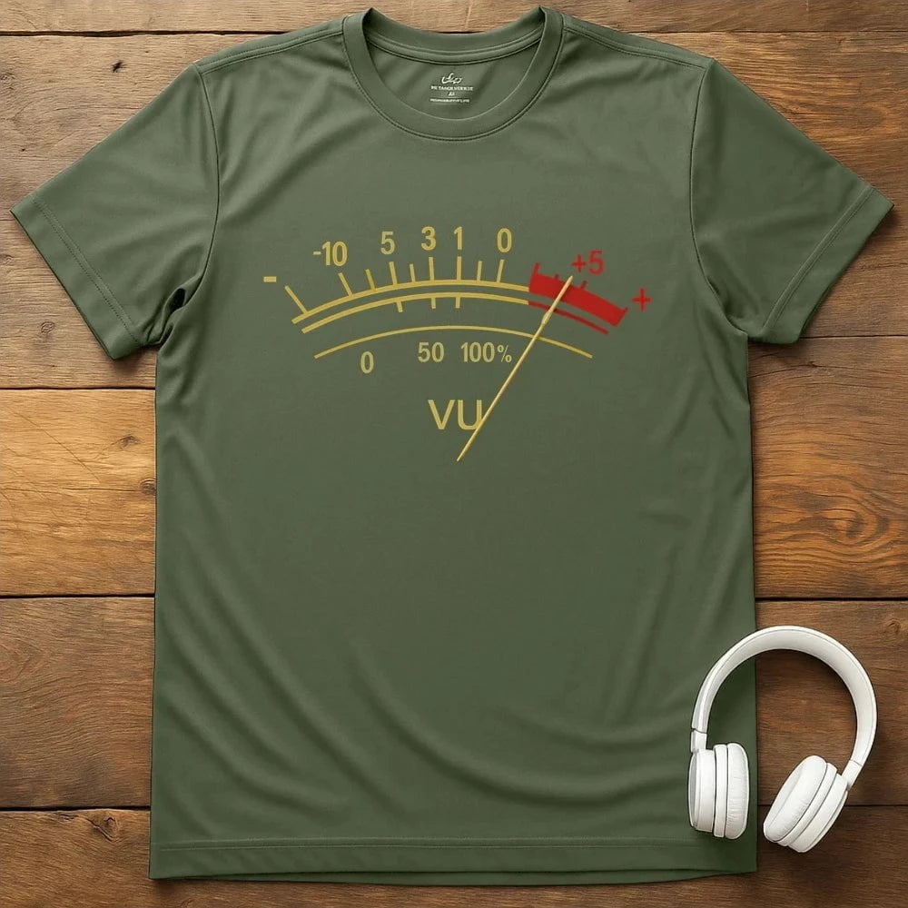 VU Meter T-Shirt - Military Green