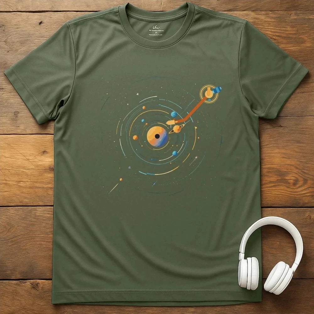 Solar Record T-Shirt - Military Green